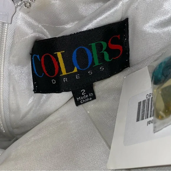 NWT Mini Crystals & Sequins Teal Sparkly Cocktail Dress Size 2 - Picture 9 of 9